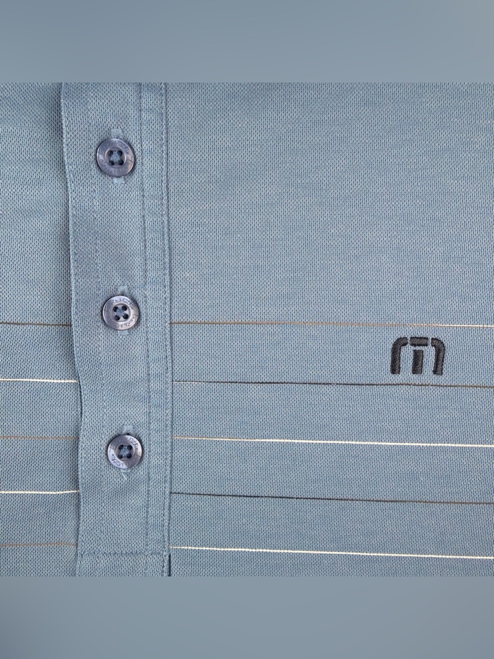 Travis Mathew Polo Shirt Golf Outdoor Blue Men’s Medium - Picture 4 of 4